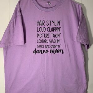 Purple Dance Mom Graphic T-Shirt